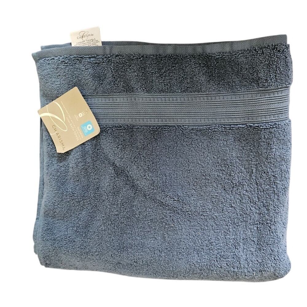 NEW Charisma Luxury Bath Towel Hygro Cotton Sandoval Blue NWT Extra Absorbent